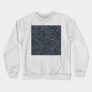 abstract lines coalesce colorful  pattern Crewneck Sweatshirt